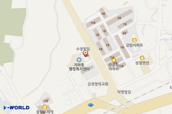 지좌동주민센터 위치 지도 — 경상북도 김천시 영남대로 1940