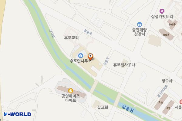 후포문화복지센터 위치 지도 — 경상북도 울진군 후포면 삼율로 17