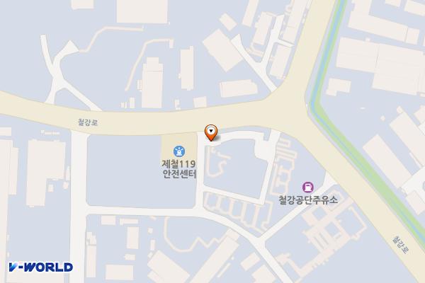 포항철강관리공단 위치 지도 — 경상북도 포항시 남구 철강로 362, 후면 주차장