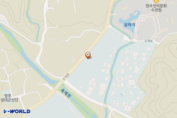 영주선비촌주차장 위치 지도 — 경상북도 영주시 순흥면 청구리 362, 소형주차장