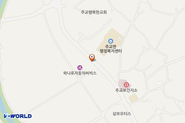 주교면 행정복지센터 위치 지도 — 충청남도 보령시 주교면 울계큰길 396