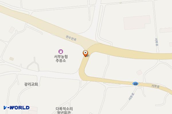 서부농협 광리지점 위치 지도 — 충청남도 홍성군 서부면 서부로 777