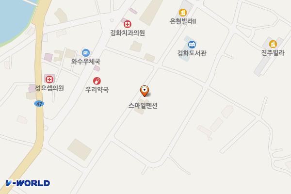 철원복합커뮤니티센터 위치 지도 — 강원특별자치도 철원군 서면 와수리1160-3