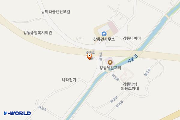 하나로마트 강릉농협 강동점 위치 지도 — 강원특별자치도 강릉시 강동면 와천로 463