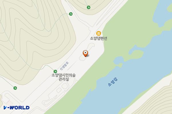 소양강댐 주차장 위치 지도 — 강원특별자치도 춘천시 신북읍 천전6리 15-3