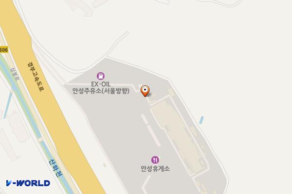 안성(서울) 휴게소 위치 지도 — 경기도 안성시 원곡면 경부고속도로 372
