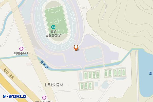 창녕군민체육관 위치 지도 — 경상남도 창녕군 창녕읍 창녕대로 307