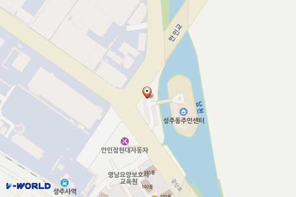 성주동주민센터 위치 지도 — 경상남도 창원시 성산구 공단로 735