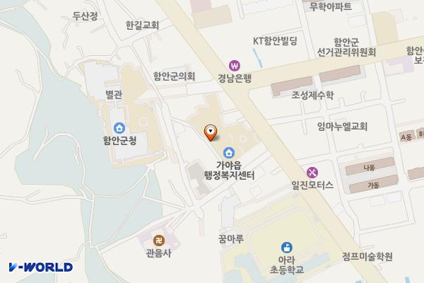 가야읍사무소 위치 지도 — 경상남도 함안군 가야읍 함안대로 505