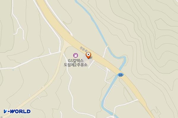 보현산댐휴게소 위치 지도 — 경상북도 영천시 화북면 천문로 3087
