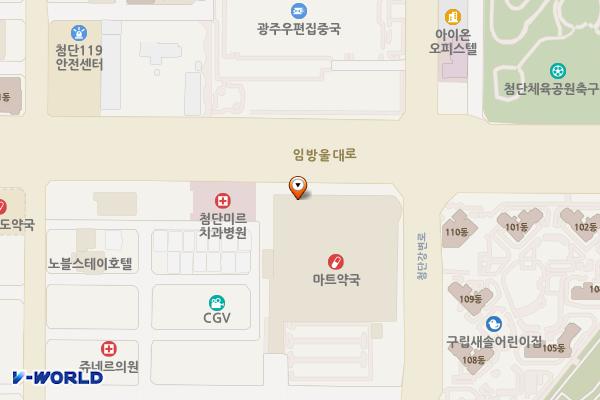 롯데마트 첨단점 위치 지도 — 전남광주통합특별시 광산구 첨단강변로99번길 22