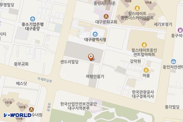 대구시청 위치 지도 — 대구광역시 중구 국채보상로131길 17