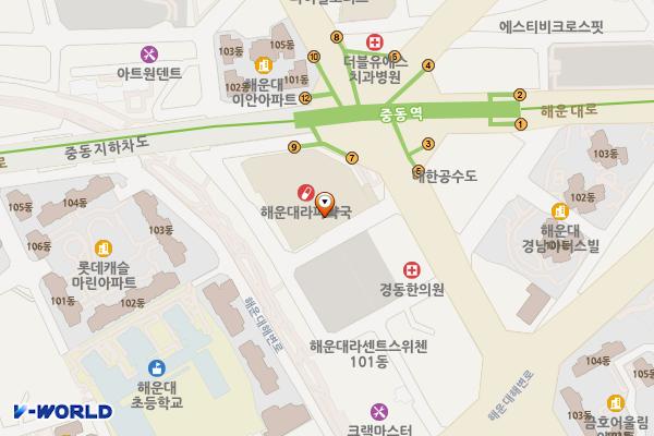 이마트 해운대점 위치 지도 — 부산광역시 해운대구 좌동순환로 511