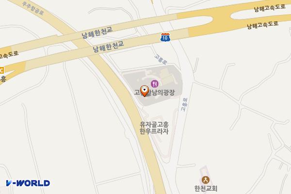 고흥만남의광장 위치 지도 — 전남광주통합특별시 고흥군 동강면 고흥로 4797