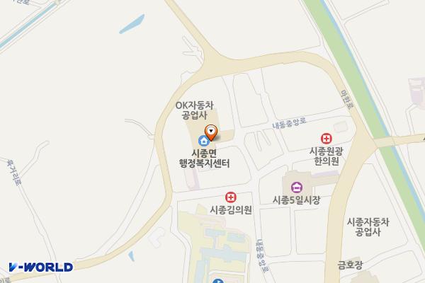 시종면사무소 위치 지도 — 전남광주통합특별시 영암군 시종면 내동중앙로 41