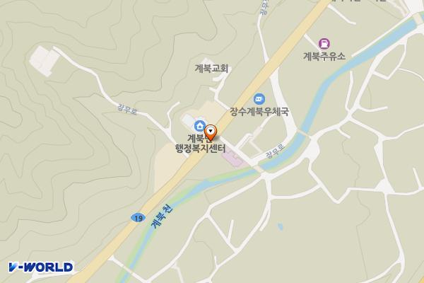 계북면 소재지 주차장 위치 지도 — 전북특별자치도 장수군 계북면 어전리 865-3