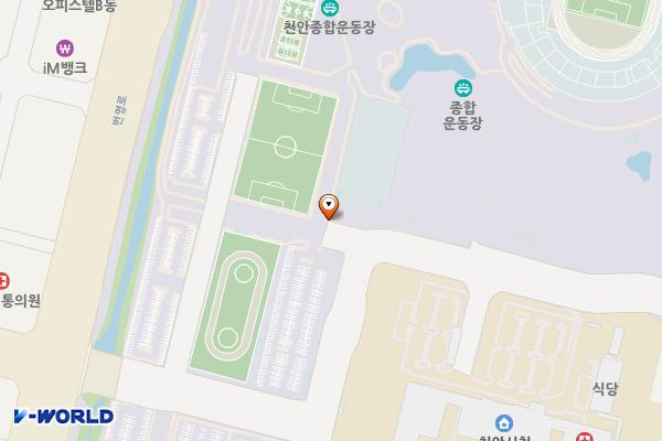 천안종합운동장 실내테니스장 위치 지도 — 충청남도 천안시 서북구 번영로 208