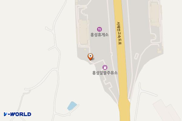 홍성(목포) 휴게소 위치 지도 — 충청남도 홍성군 은하면 서해안고속도로 221