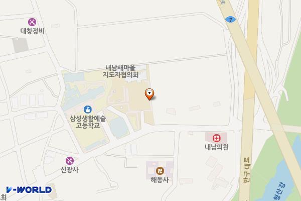 내남면사무소 위치 지도 — 경상북도 경주시 내남면 이조리 156-3