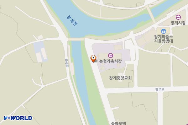 우시장 옆 주차장 위치 지도 — 전북특별자치도 장수군 계남면 침곡리 1438-86
