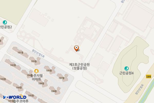 충주첨단산업단지 관리사무소 위치 지도 — 충청북도 충주시 대소원면 본리 636