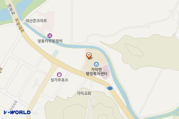 가덕면사무소 위치 지도 — 충청북도 청주시 상당구 가덕면 보청대로 4646