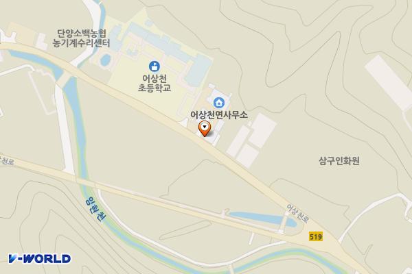 어상천면사무소 위치 지도 — 충청북도 단양군 어상천면 어상천로 928