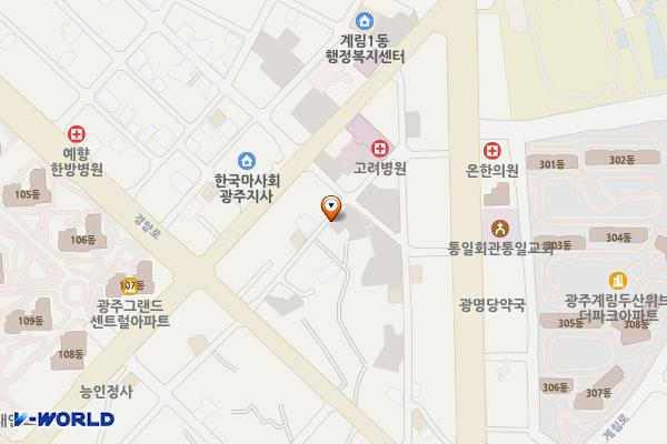계림동 공영주차장 위치 지도 — 전남광주통합특별시 동구 계림동 280