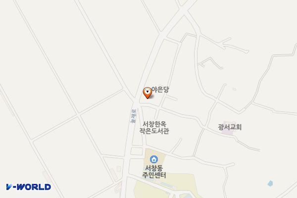 서창한옥문화관 위치 지도 — 전남광주통합특별시 서구 눌재로 420 (세하동)