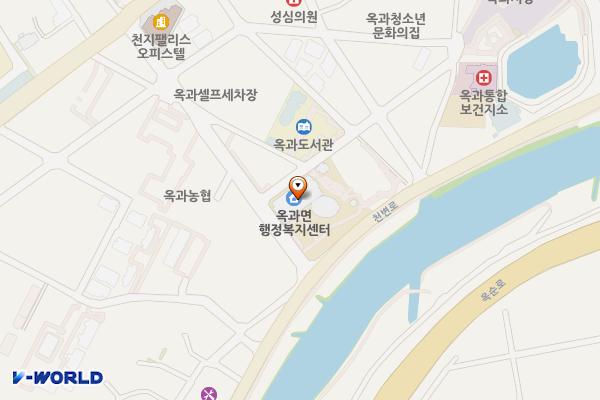 옥과면 행정복지센터 위치 지도 — 전남광주통합특별시 곡성군 옥과면 천변로 135