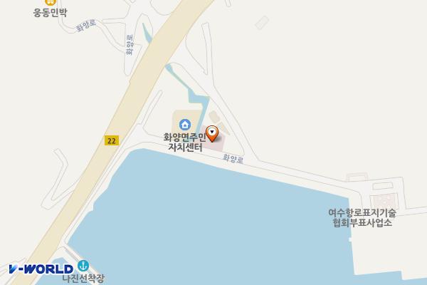화양보건지소 위치 지도 — 전남광주통합특별시 여수시 화양면 화양로 1436-9