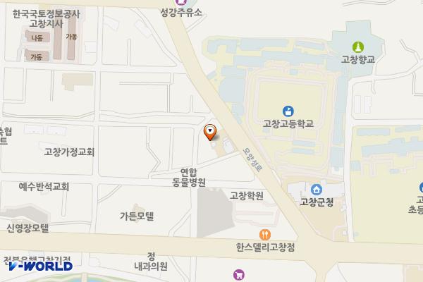 고창군청 별관 위치 지도 — 전북특별자치도 고창군 고창읍 읍내리 192-3