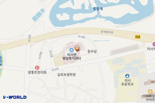 이서면 사무소 위치 지도 — 전북특별자치도 완주군 이서면 이서로 55