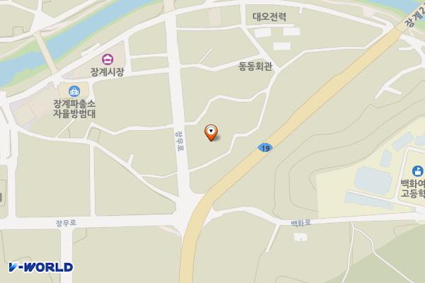 장계 동동마을 주차장 위치 지도 — 전북특별자치도 장수군 장계면 장계리 415-7