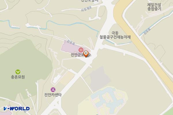 진안군 보건소 위치 지도 — 전북특별자치도 진안군 진안읍 진무로 1189