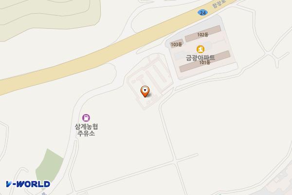 삼계면소재지2주차장 위치 지도 — 전남광주통합특별시 장성군 삼계면 사창리 184-1