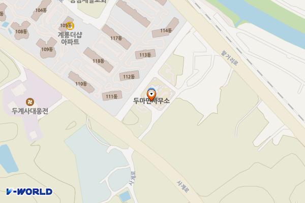 두마면사무소 위치 지도 — 충청남도 계룡시 두마면 팥거리2길 14