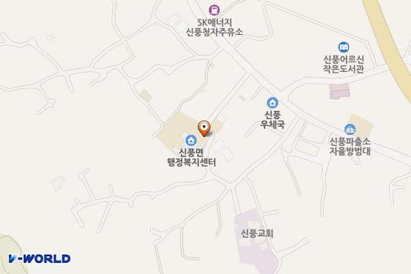 신풍면사무소 위치 지도 — 충청남도 공주시 신풍면 안뜸길 14