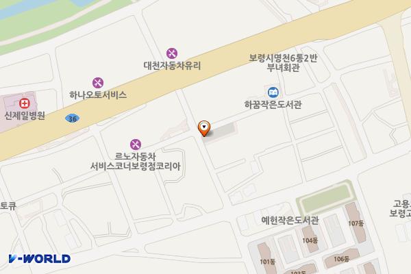 궁촌동 공영주차장 위치 지도 — 충청남도 보령시 궁촌동 43-2