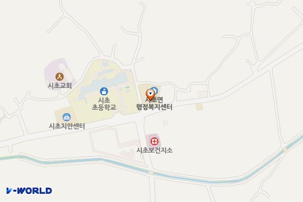 시초면사무소 위치 지도 — 충청남도 서천군 시초면 시초북로 37