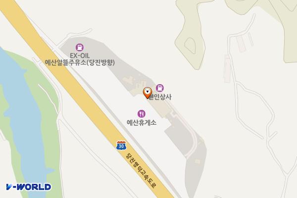 예산(당진) 휴게소 위치 지도 — 충청남도 예산군 신양면 당진영덕고속도로 33