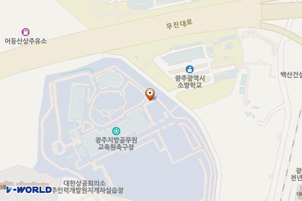인재교육원 위치 지도 — 전남광주통합특별시 광산구 소촌로152번길 53-27