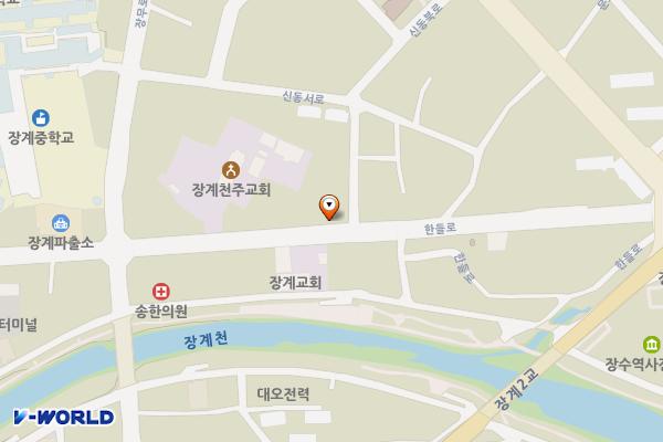 장덕주유소 옆 주차장 위치 지도 — 전북특별자치도 장수군 장계면 장계리 358-5