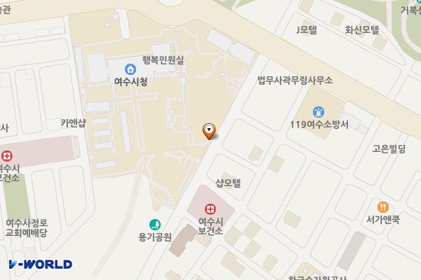 여수시청 직장어린이집앞 위치 지도 — 전남광주통합특별시 여수시 시청로 1