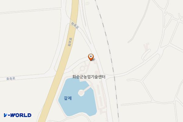 화순군 농업기술센터 위치 지도 — 전남광주통합특별시 화순군 능주면 학포로 2275번지