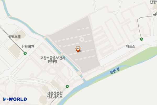 선운산도립공원 주차장 위치 지도 — 전북특별자치도 고창군 아산면 삼인리 126번지