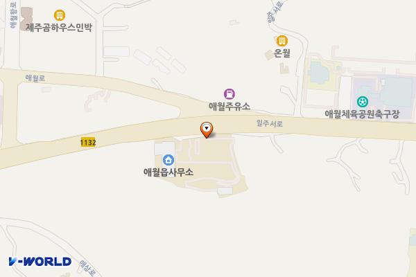애월읍사무소 위치 지도 — 제주특별자치도 제주시 애월읍 일주서로 6322