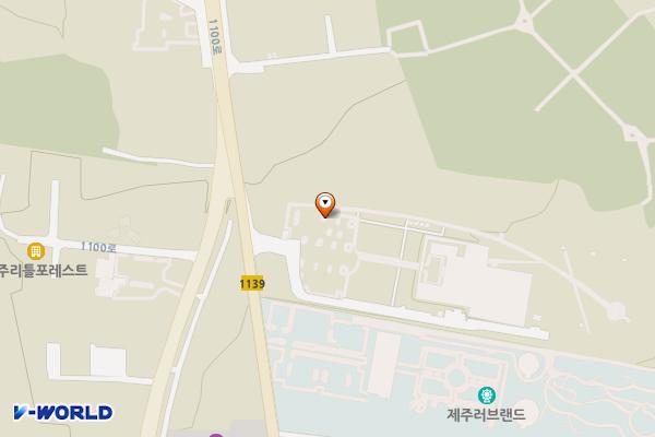 제주도립미술관 위치 지도 — 제주특별자치도 제주시 1100로 2894-78(연동)