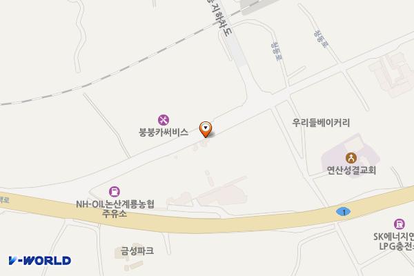 계룡농협하나로마트 위치 지도 — 충청남도 논산시 연산면 청동로 34