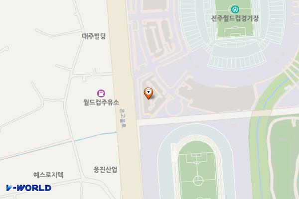 전주 월드컵경기장 위치 지도 — 전북특별자치도 전주시 덕진구 기린대로 1055